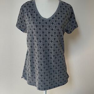 Great Northwest Indigo V-neck T-shirt.  Size Medium.